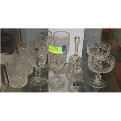 SHELF OF CRYSTALWARE