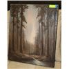 Image 1 : IN THE WOODS OIL PAINTING ON CANVAS 20" X 24"