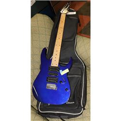 ELECTRIC IBANEZ RG SERIES PURPLE GUITAR WITH SOFT