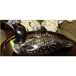 HAND CRAFTED AND PAINTED LOON BY TRUDY GAGNON