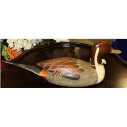 HAND CRAFTED AND PAINTED PIN TAIL WOOD DUCK 20"
