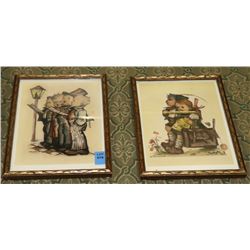 LOT OF 2 HUMMEL FRAMED PICTURES