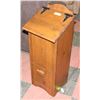Image 1 : DARK PINE POTATO BIN, 14"X14"X36"
