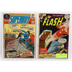 THE FLASH AND SUPERBOY 25 CENT COMICS