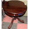 Image 1 : ROUND TABLE WALNUT 23" WIDE X 25" HIGH