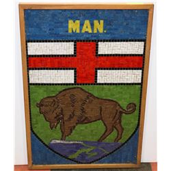 HANDMADE FOLK ART OF PROVINCIAL MANITOBA CREST