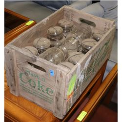 ESTATE COCA COLA CRATE WITH JARS