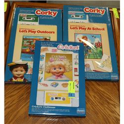 LOT OF 3 ESTATE CORKY AND CRICKET ACTIVITY BOOK
