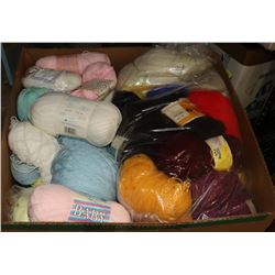 LARGE BOX OF ASSORTED YARN