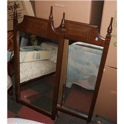 LOT OF 2 VINTAGE DRESSER MIRRORS