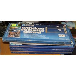 LOT OF 5 ASSORTED WINDOW SECURITY BARS
