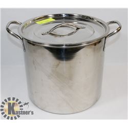 STAINLESS STEEL STOCK POT WITH LID