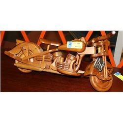 WOOD MOTORCYCLE ORNAMENT