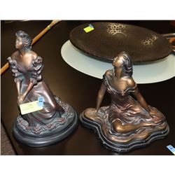 2 DECORATIVE LADIES