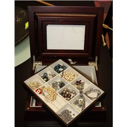 ROSEWOOD 2-TIER JEWELLERY BOX WITH