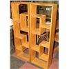 Image 1 : PAIR OF PINE WOOD SHELVES, 17"X8"X51.5"