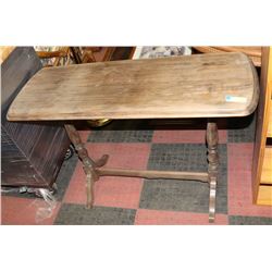 SOLID WOOD SOFA TABLE, 41.5"X16"X29.5".
