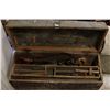 Image 1 : ANTIQUE WOOD WORKING TOOL BOX & TOOLS