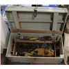 Image 1 : VINTAGE WOOD WORKING TOOL BOX W/ CONTENTS