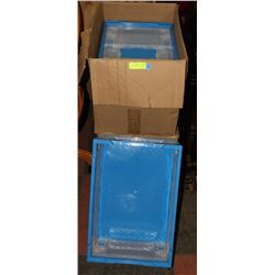 LOT OF 10 COLLAPSIBLE STORAGE BINS