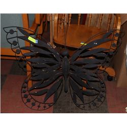 METAL BUTTERFLY WITH GLASS GEMS 38"X31"