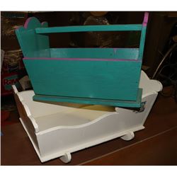 LOT OF 2 VINTAGE DOLL CRADLES