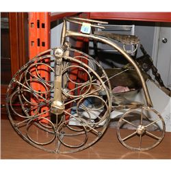 METAL BIKE WINE BOTTLE HOLDER