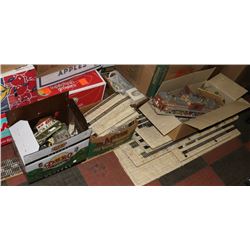 LARGE COLLECTION OF TRAIN TRACK WITH FALLER TRAIN