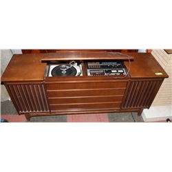VINTAGE CONSOLE SYSTEM INCL GARRARD RECORD