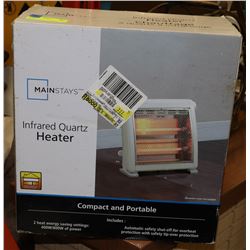 NEW MAINSTAYS INFRARED QUARTZ HEATER