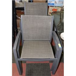 LOT OF 6 METAL PATIO CHAIRS