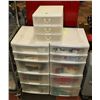 Image 1 : LOT OF 3 PLASTIC STORAGES 2 WITH CONTENTS