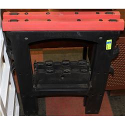 LOTOF 2 PLASTIC FOLDING SAW HORSES