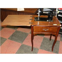 VINTAGE BEACON SEWING MACHINE WITH CABINET