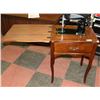Image 1 : VINTAGE BEACON SEWING MACHINE WITH CABINET