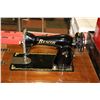 Image 2 : VINTAGE BEACON SEWING MACHINE WITH CABINET