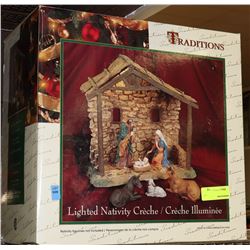 LIGHTED NATIVITY SCENE