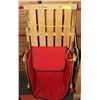 Image 1 : KIDS SLEIGH WITH RED SEAT.