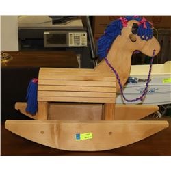 WOOD ROCKING HORSE