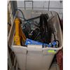Image 1 : LARGE BIN OF ASSORTED TOOLS AND ACCESSORIES