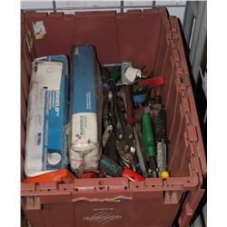 LARGE CRATE OF ASSORTED TOOLS