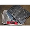 Image 1 : BIN OF ASSORTED TOOLS AND 1 ANTENNA.