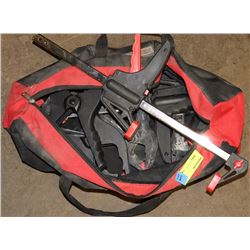 TOOL BAG WITH ASSORTED CLAMPS