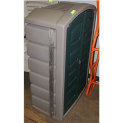 PLASTIC PATIO STORAGE BOX, LOCKABLE