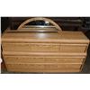 Image 1 : AS IS DRESSER WITH MIRROR AND LIGHT FIXTURE