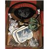 Image 1 : BOX W/DREAM CATCHER, WOLF FIGURINES,
