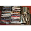 Image 1 : LARGE FLAT W/59 DVD MOVIES & 31 CDS
