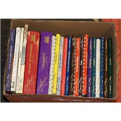 BOX W/21 COMPANY'S COMING COOK BOOKS