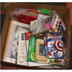 LARGE BOX W/SCRAPBOOKING & ARTS &