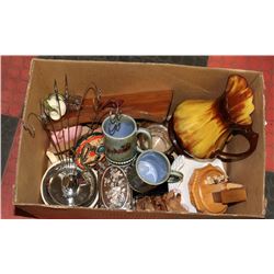 LARGE BOX OF ESTATE COLLECTABLES INCLUDES IRISH